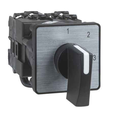 Schneider Electric, 4P 45° Cam Switch Body, 690V (Volts), 20A, Handle Actuator