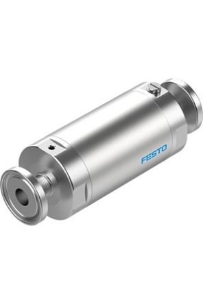 Festo VZQA-C-M22C Series Tube Pinch Valve, 6mm Tube Inlet Port x 6mm Tube Outlet Port, VZQA-C-M22C-6-S1S1-V2V4E-4