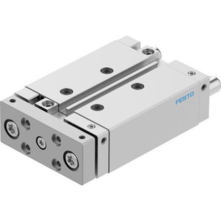 Festo Pneumatic Guided Cylinder - DFM-20-50-B-PPV-A-KF, 20mm Bore, 50mm Stroke, DFM Series, Double Acting