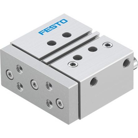 Festo Pneumatic Guided Cylinder - DFM-25-25-P-A-KF-F1A, 25mm Bore, 25mm Stroke, DFM Series, Double Acting