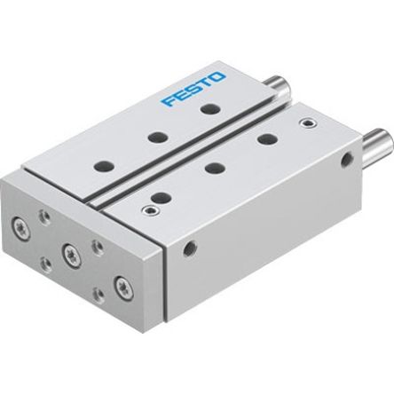 Festo Pneumatic Guided Cylinder - DFM-32-100-P-A-KF-F1A, 32mm Bore, 100mm Stroke, DFM Series, Double Acting