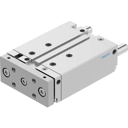 Festo Pneumatic Guided Cylinder - DFM-40-80-B-PPV-A-KF, 40mm Bore, 80mm Stroke, DFM Series, Double Acting