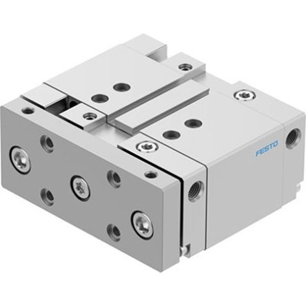 Festo Pneumatic Guided Cylinder - DFM-50-25-B-PPV-A-KF, 50mm Bore, 25mm Stroke, DFM Series, Double Acting