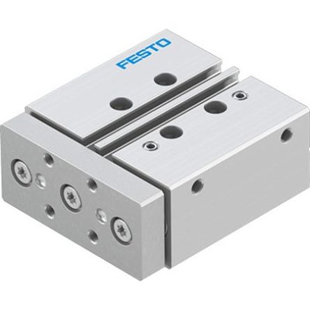 Festo Pneumatic Guided Cylinder - DFM-16-25-P-A-KF-F1A, 16mm Bore, 25mm Stroke, DFM Series, Double Acting