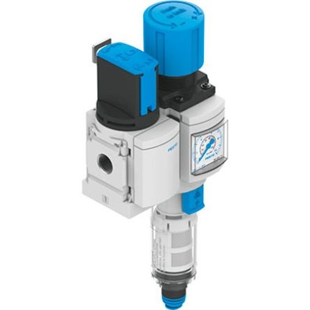 Festo MS4 Filter Regulator, 10 bar, MS4-EM1FR-1/4-D6-E-P-VC-AG-BAR-WPE-B