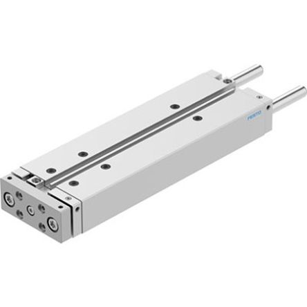 Festo Pneumatic Guided Cylinder - DFM-20-200-B-PPV-A-GF, 20mm Bore, 200mm Stroke, DFM Series, Double Acting