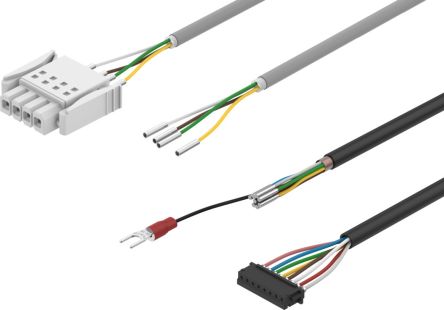 Festo NEBM Series Cable, 5m Length, 24 V,NEBM-L15G24-ES-5-LE24