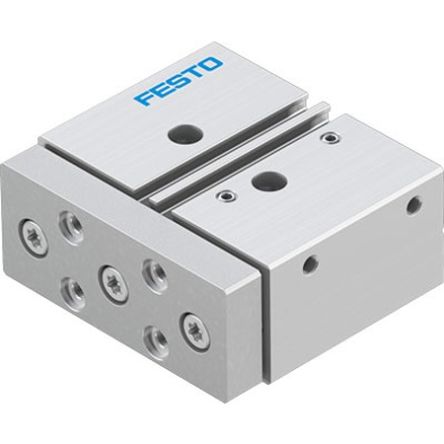 Festo Pneumatic Guided Cylinder - DFM-20-20-P-A-GF-F1A, 20mm Bore, 20mm Stroke, DFM Series, Double Acting
