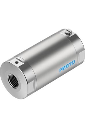 Festo VZQA-C-M22C Series Threaded Pinch Valve, G 1/4 Inlet Port x G 1/4 Outlet Port, VZQA-C-M22C-6-GG-V2V4S1-2
