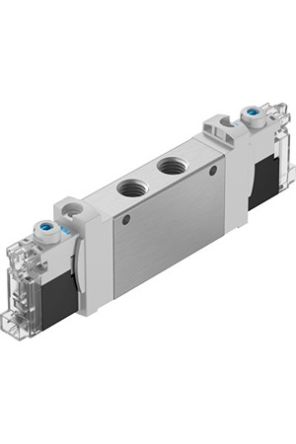 Festo 5/2 Double Solenoid Pneumatic Solenoid Valve - Electrical G 1/8 VUVG Series 24V
