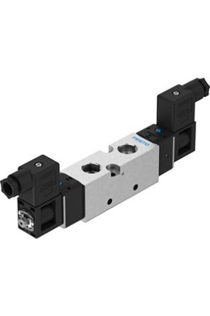 Festo 5/2 Double Solenoid Solenoid Valve - Electrical G 3/8 VUVS Series 24V dc