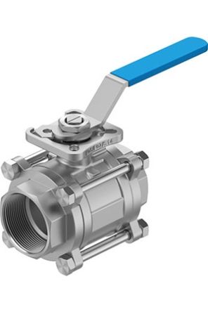 Festo Stainless Steel Ball Valve, Ball Valve, Threaded, NPT 2 NPTin, 50mm, 63bar Operating Pressure
