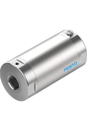 Festo VZQA-C-M22C Series Threaded Pinch Valve, G 1/4 Inlet Port x G 1/4 Outlet Port, VZQA-C-M22C-6-GG-V2V4E-4