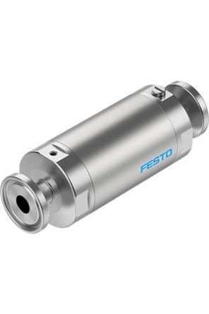 Festo VZQA-C-M22C Series Tube Pinch Valve, 6mm Tube Inlet Port x 6mm Tube Outlet Port, VZQA-C-M22C-6-S1S1-V2V4S1-2
