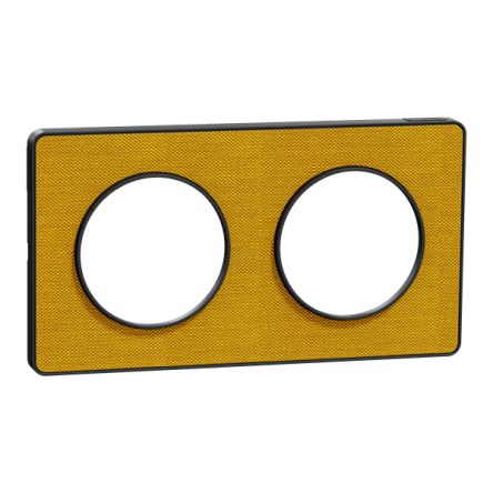 Schneider Electric Yellow 2 Gang Cover Plate