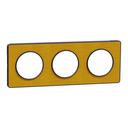 Schneider Electric Yellow 3 Gang Cover Plate