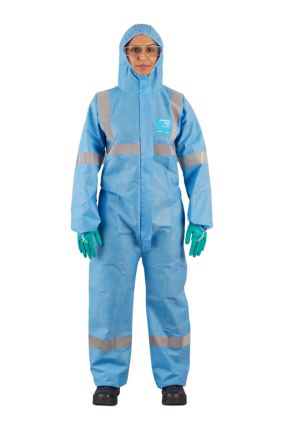 Ansell Blue Coverall, EN 1073-2, EN 1149-5, EN 14126, S