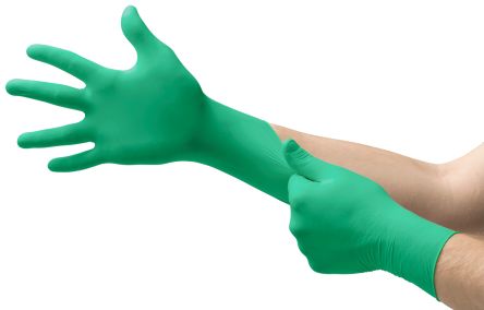 Ansell MicroFlex 73-847 Green Neoprene Extra Grip Work Gloves, Size 8.5-9 L