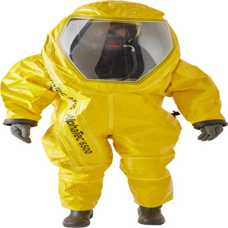 Ansell Yellow Coverall, EN 1073-2, EN 1149-5, EN 14126, XL