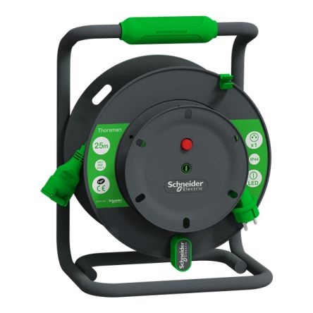 Schneider Electric 25m CEE 7/5 Extension Lead Open Reel, 230 V, IP44