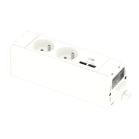 Schneider Electric 4 Socket USB A Extension Lead Open Reel, 250 V, IP44
