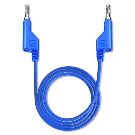 RS PRO Test Leads, 2.5A, 50V, Blue, 25cm Lead Length