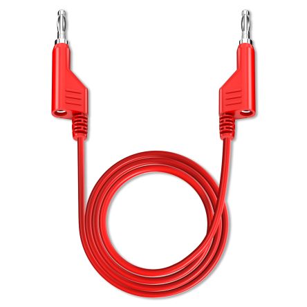 RS PRO Test Leads, 2.5A, 50V, Red, 200cm Lead Length