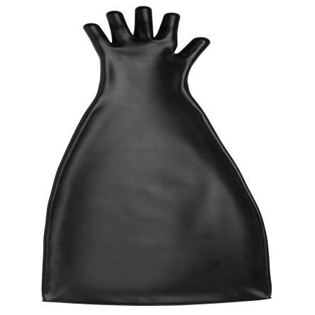 Ansell AlphaTec 85-504 Black Rubber Chemical Resistant Work Gloves, Size 11