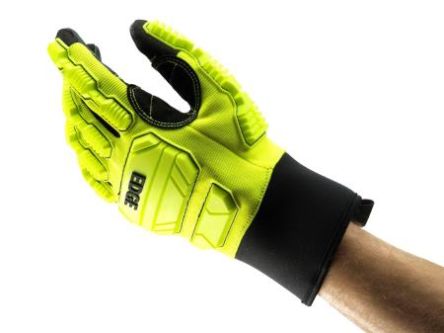 Ansell Edge 48-205 Black Nylon, Polyester Cut Resistant Work Gloves, Size 10