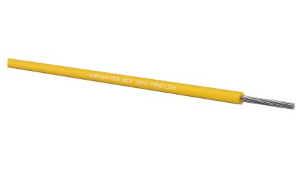 Kabeltronik UL 11028 Series Yellow 0.56 mm² Hook Up Wire, 20 AWG, 20/7 mm, 250m, MPPE Insulation, 090200704