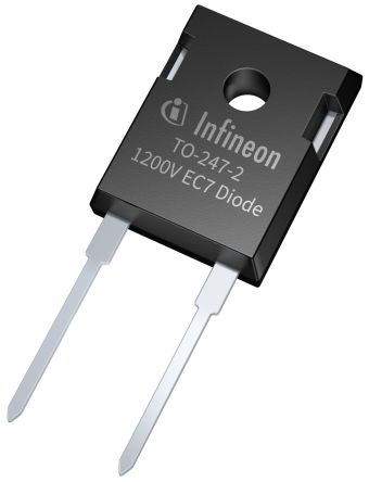 Infineon 1200V 50A, Silicon Junction Rectifier & Schottky Diode, 2-Pin TO-247-2 IDWD50E120D7XKSA1