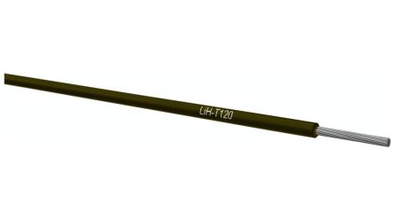 Kabeltronik LIH Series Black 0.14 mm² Equipment Wire, 26 AWG, 18 X 0.10 mm, 1000m, TPE Insulation, LIH-T120 0.14 MM2