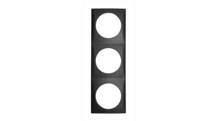 Berker Anthracite 3 Gang Frame