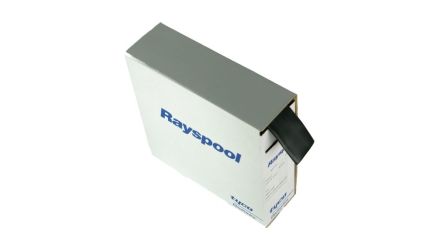 nVent RAYCHEM Heat Shrink Tube, Black 1.6mm Sleeve Dia. x 10m Length 2:1 Ratio, LSTTR Series