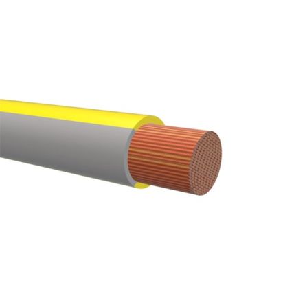 NEMIQ 50992 Series Grey/Yellow 0.75 mm² Hook Up Wire, 1, 100m, Polyvinylchloride Insulation, 50992-41-100