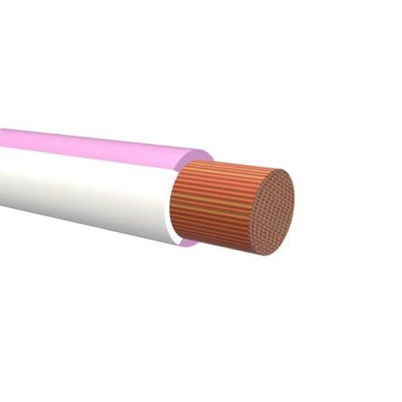 NEMIQ 50994 Series Pink/White 1.5 mm² Hook Up Wire, 1, 100m, PVC Insulation, 50994-32-100