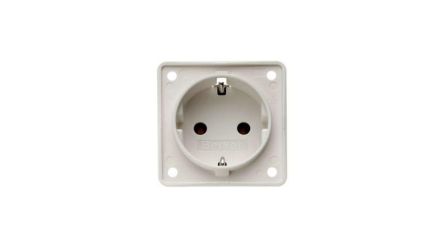 Berker 841 White Plug Socket, 16A, Type F - German Schuko