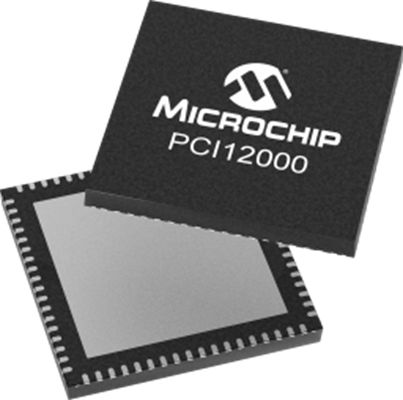 Microchip PCI12000-I/ZUX, Ethernet Switch IC SPI, SPI, 72-Pin VQFN