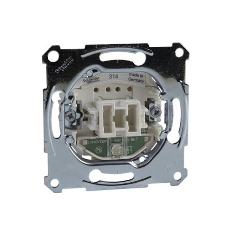 Schneider Electric Black, Grey Push Button Light Switch, MNT