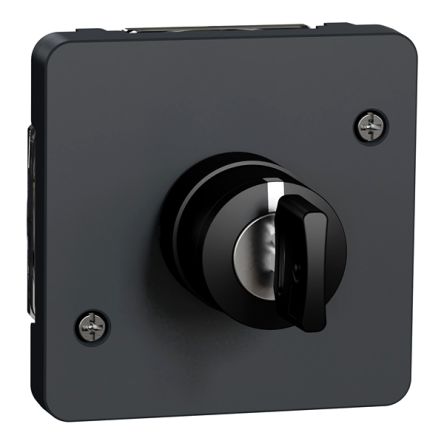 Schneider Electric IP55 Key Switch, 1 NO + 1 NC, 3A 3-Way Straight-Key