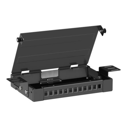 Schneider Electric VDIM Series Male Ethernet Connector, Cable, Cat5e, Cat6, Cat6a, STP Shield Straight 12 Port