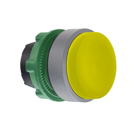 Schneider Electric ZB5A Series Yellow Push Push Push Button Head, 22mm Cutout, IP66, IP67