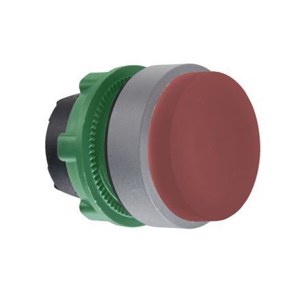 Schneider Electric ZB5A Series Grey, Red Push-In Push Button Head, 22mm Cutout, IP66, IP67