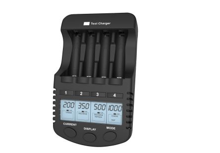 RS PRO Battery Charger For NiCd, NiMH AA, AAA 4 Cell 1.48 → 5V 200, 500, 700, 1000mA with EU plug
