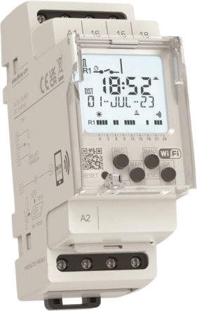 RS PRO DIN Rail Mount Timer Relay, 12 → 240V ac/dc, 1-Contact, 1s, CO