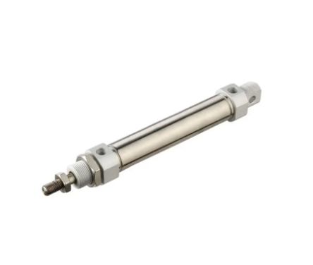 RS PRO Pneumatic Piston Rod Cylinder - 16mm Bore, 10mm Stroke, Double Acting