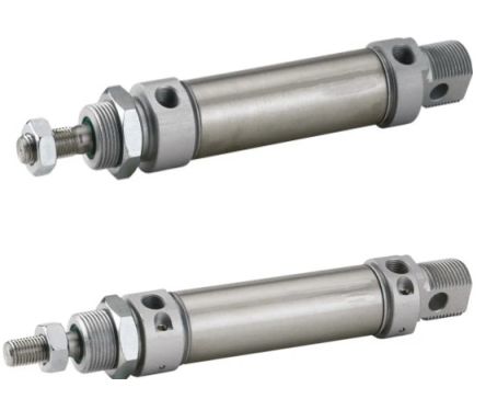 RS PRO Pneumatic Piston Rod Cylinder - 12mm Bore, 10mm Stroke, Double Acting