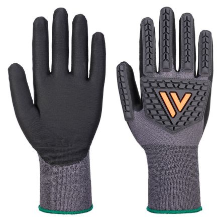 Portwest Hand Protection Black Elastane, Nylon Impact Protection Work Gloves, Size M, Nitrile Foam Coating