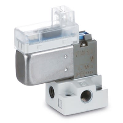 SMC 3 Port Solenoid Valve Solenoid Valve - Solenoid V100 Series 24V dc