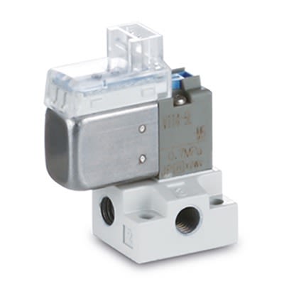 SMC 3 Port Solenoid Valve Solenoid Valve - Solenoid V100 Series 24V dc